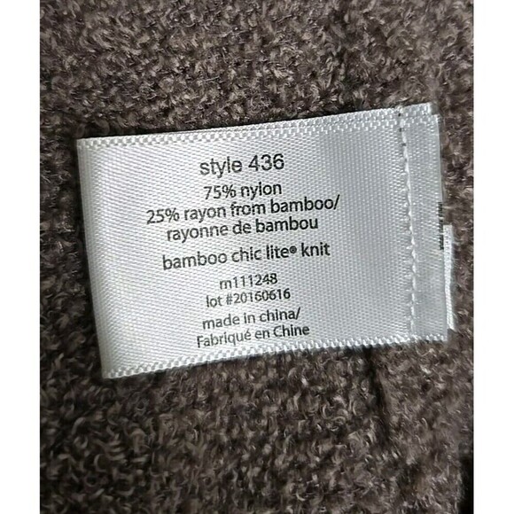 Barefoot Dreams Bamboo Chic Lite Calypso Wrap Cardigan Sweater Cocoa Brown L/XL - Picture 8 of 11